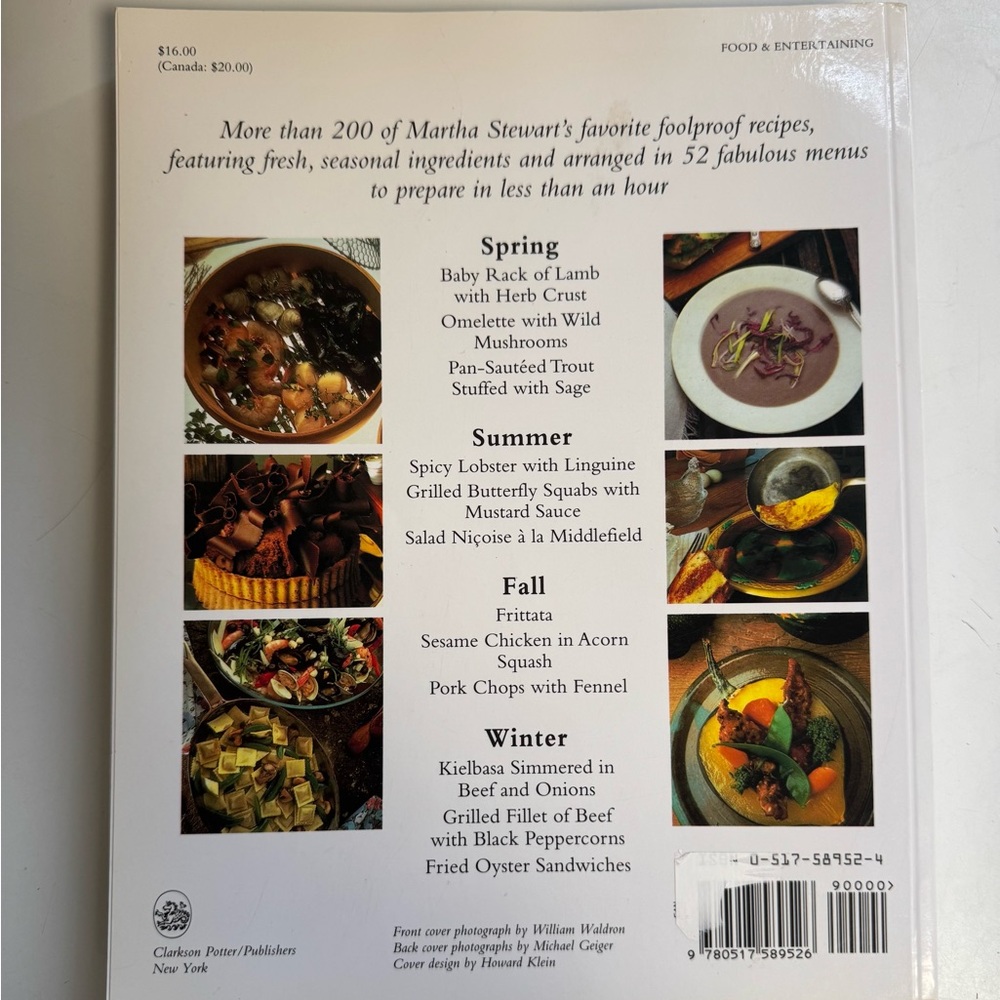 Martha Stewart vintage Quick Cook cookbook - Picture 2 of 7